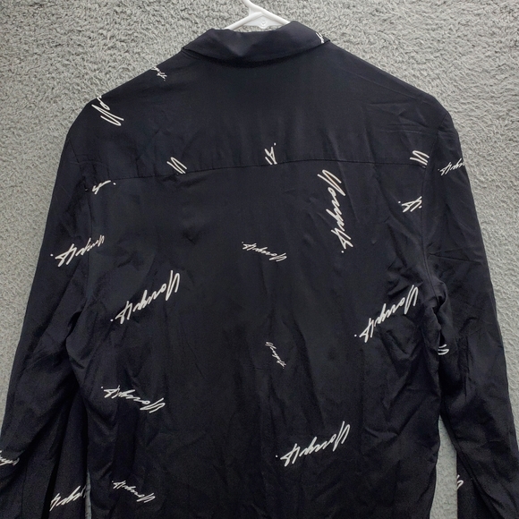 YoungLA Scarface Viscose Button Up Shirt Mens Size Small Black Model 804 - Picture 6 of 9